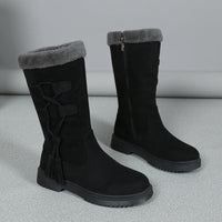Jackie™ - Warme Damenstiefel mit Reißverschluss an der Seite – Schwarz
