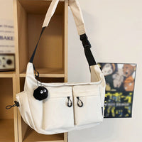 CELINA - CROSSBODY TASCHE AUS LEINEN – Weiß