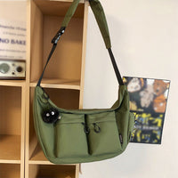 CELINA - CROSSBODY TASCHE AUS LEINEN – Grün