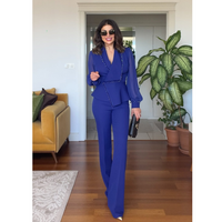 VERONIQUE - BLAZER UND HOSEN SET – Blau