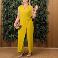 Alina | Stilvoller Jumpsuit für leichte Eleganz – Gelb