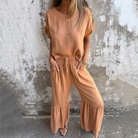 Madeleine™ | Elegantes zweiteiliges Sommerset – Pastell Orange