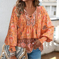 Anita™ | Elegante Bluse im Ibiza-Stil – Orange