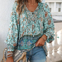 Anita™ | Elegante Bluse im Ibiza-Stil – Türkis