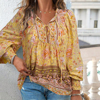 Anita™ | Elegante Bluse im Ibiza-Stil – Gelb