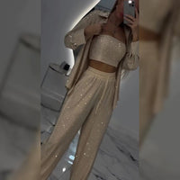 PARIS - DREITEILIGES SET – Beige