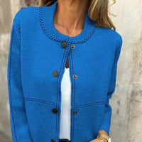 ZÜBEYDE - CARDIGAN MIT KNOPFLEISTE – Blau