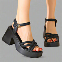 Quaswenna | Premium Sandalen für den Alltag – Schwarz