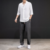 Luis™ Luftig-Elegantes Outfit – Weiß-Schwarz
