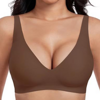 Mona | Bügelloser Daily Push-Up BH – Braun