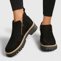 Nina | Damen Stiefel modern elegant hochwertig – Schwarz