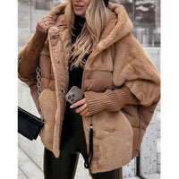Yohan - Patchwork-Puffer mit Kapuze für Dame – Dunkelkhaki