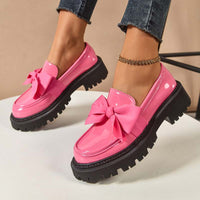 Ravisse™ - Elegante und Niedliche Plateau-Loafer mit Schleife – Rosa