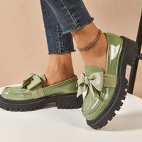 Ravisse™ - Elegante und Niedliche Plateau-Loafer mit Schleife – Grün