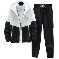 | Herren-Jacke mit Kapuze – Schwarz