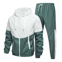 | Herren-Jacke mit Kapuze – Hellgrün