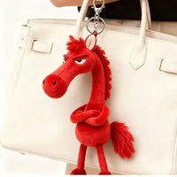 TinyHorse – Handgefertigtes Weiches Handpuppenspielzeug – Rot