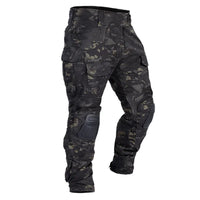Fenric - strapazierfähige Taktikhose – Camo-Schwarz