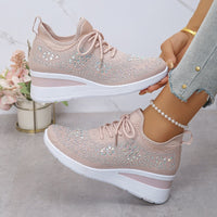 Luriya - Funkelnde Strass-Schuhe – Rosa