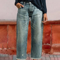 Yarelia - Gerade geschnittene Jeans – Mittelblau