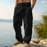 David | Vielseitige Cargo-Sommerhose – Schwarz