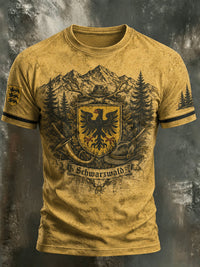 Herren-T-Shirt im Schwarzwald-Stil mit Vintage-Print – als bild