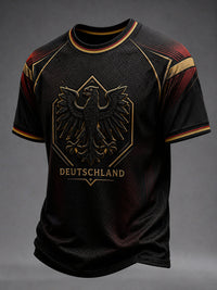 Herren-Fußballfan-T-Shirt mit Aufdruck, lässig – als bild