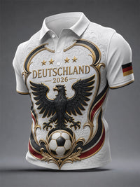 Herren-Fußballfan-Shirt mit Deutschland-Print – als bild