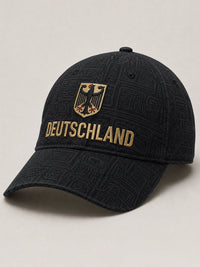 Deutschland-Fußballmütze – Schwarz