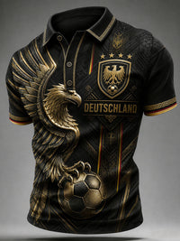 Herren-Fußballtrikot Deutschland – Schwarz