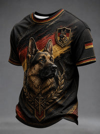 Herren-T-Shirt mit Deutscher-Schäferhund-Print – als bild