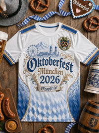 Herren-Oktoberfest-T-Shirt im Trikotstil 2026 – als bild