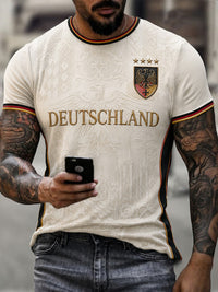Herren-Fußball-T-Shirt mit Deutschland-Druck – als bild