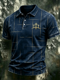 Herren-Poloshirt aus Baumwolle – Marine