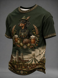 Herren-Oktoberfest-T-Shirt aus München mit Dackelmotiv – als bild