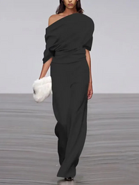 Stilvoller eleganter Overall für Damen | Sommer – Schwarz