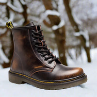 Lincoln™ - Hochgeschnittene Lederstiefel – Braun