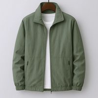 Stylische leichte Herrenjacke | Wasserdichte – Grün