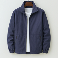 Stylische leichte Herrenjacke | Wasserdichte – Blau