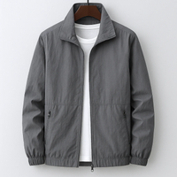 Stylische leichte Herrenjacke | Wasserdichte – Grau