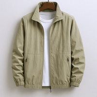 Stylische leichte Herrenjacke | Wasserdichte – Khaki