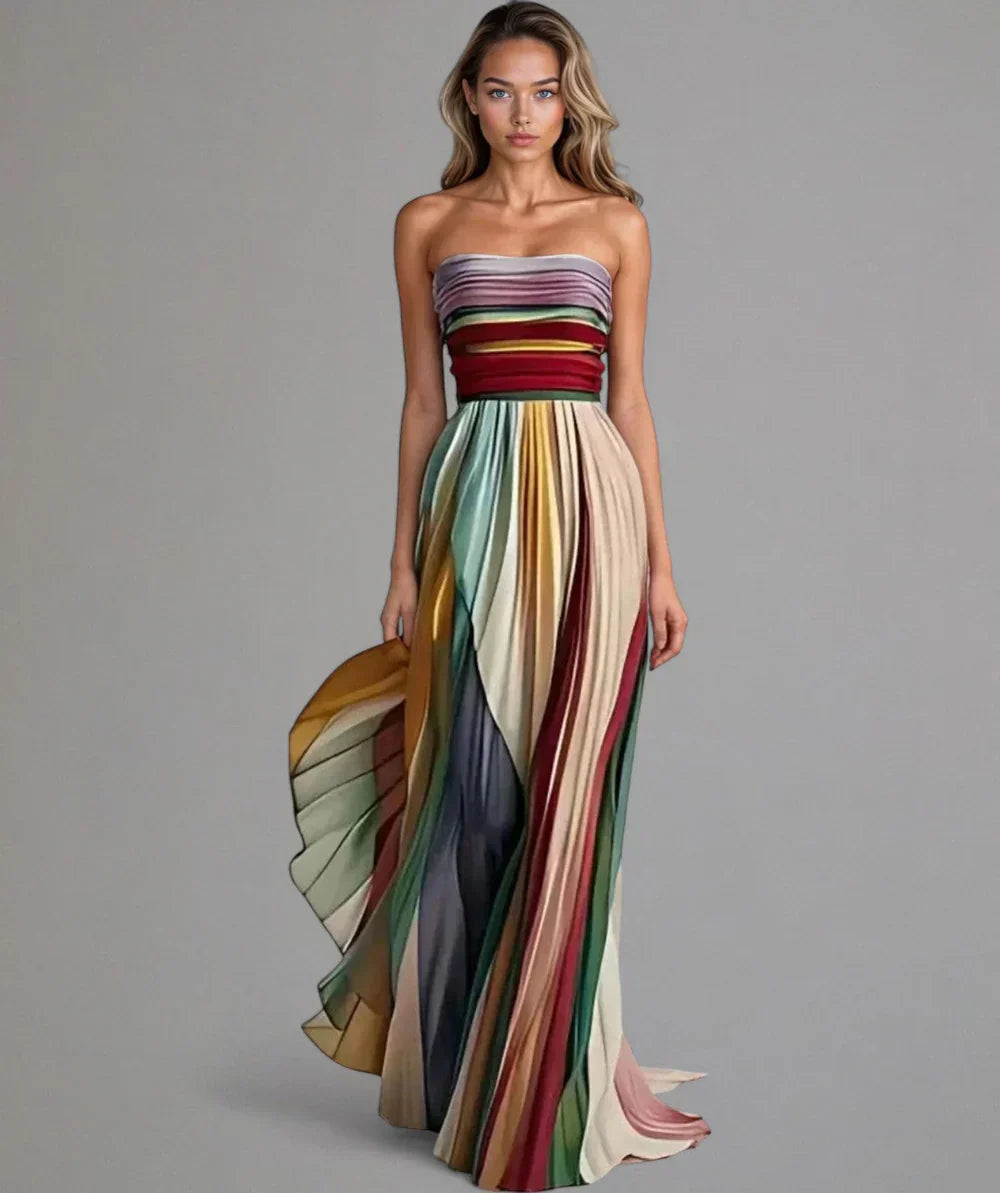 Azja | Exquisites Langarm-Freizeitkleid