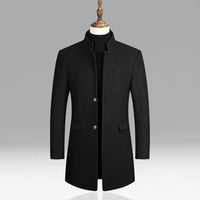 Fernando | Eleganter und lässiger Herrenmantel – Noir