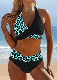 Elnora - Eleganter Kreuzriemen-Bikini – Schwarz