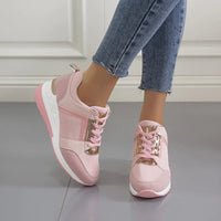 Tamara | Damen Komfort Sneaker mit Schnürung – Rosa
