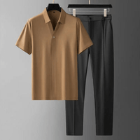 Poloshirt und Hose für Herren – Khaki
