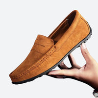 Klassische Wildleder Herren Loafers – Braun