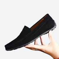 Klassische Wildleder Herren Loafers – Schwarz