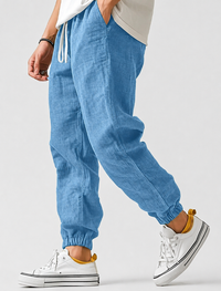 Timo | Herren Jogger Sommerhose – Blau