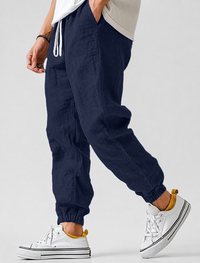 Timo | Herren Jogger Sommerhose – Dunkelblau